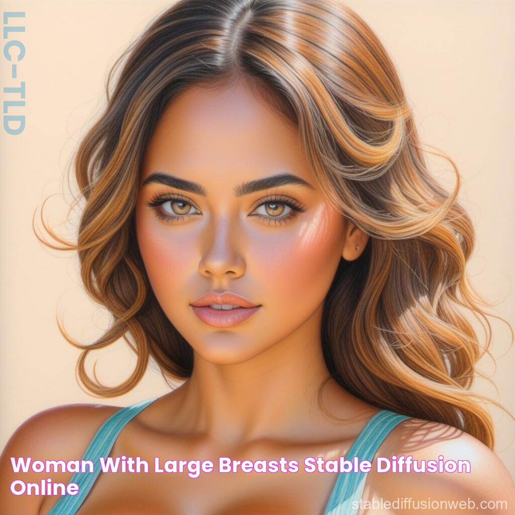 Woman with Large Breasts Stable Diffusion Online